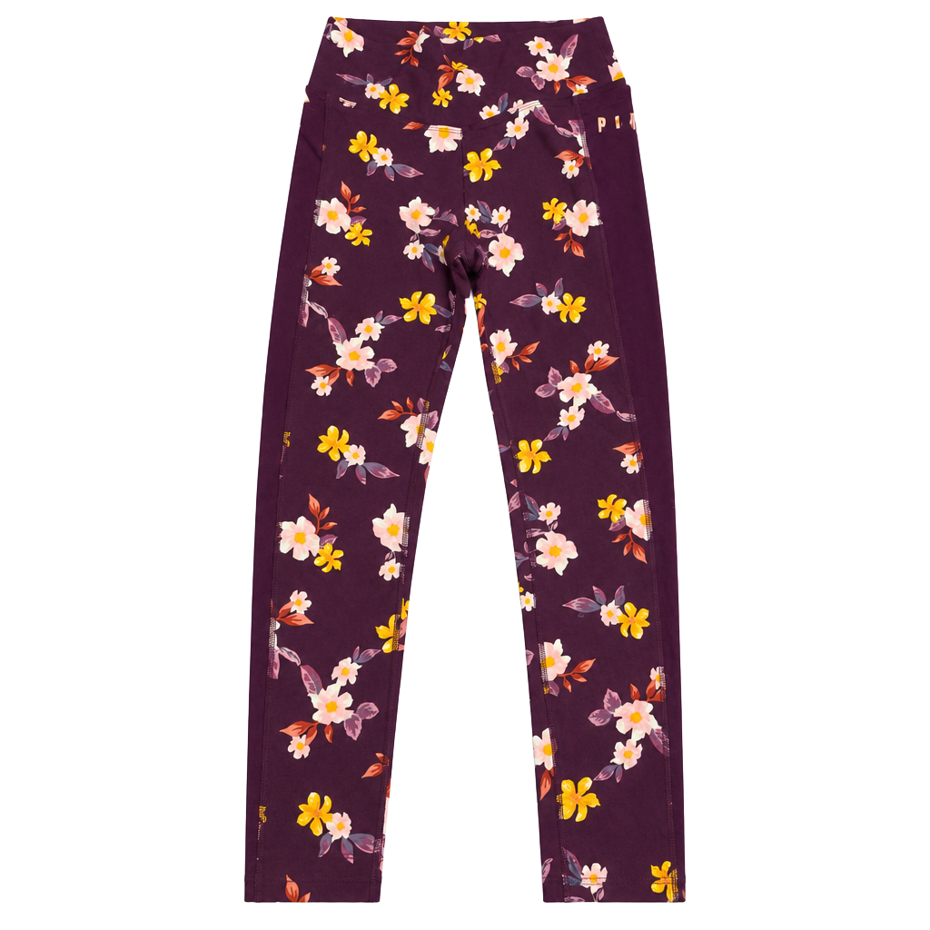 PINK Victoria's Secret Ultimate Leggings Size S Floral Maroon 1