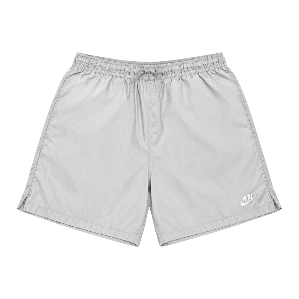 Nike Nylon Athletic Shorts Size Large Gray Drawstring Gym 1