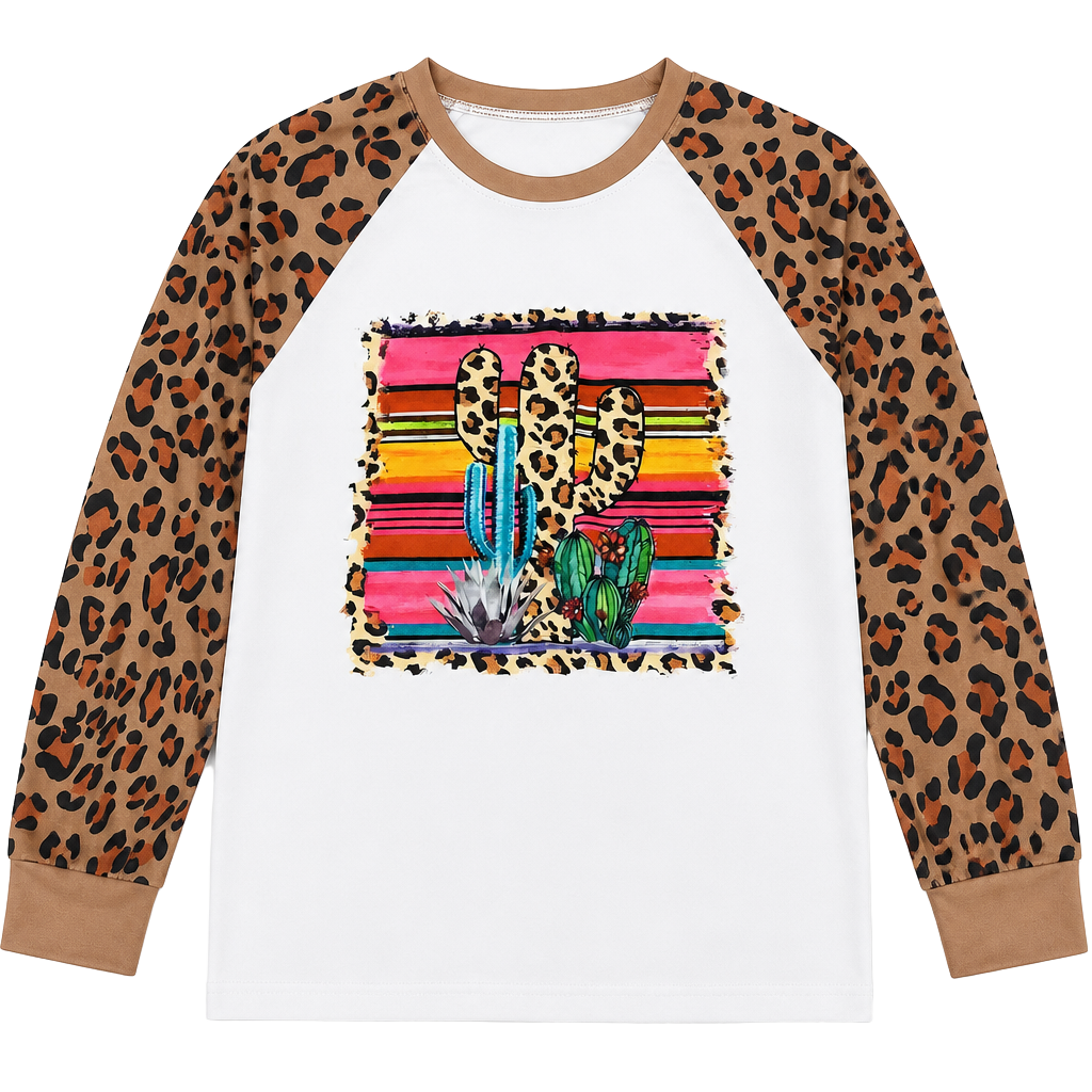 Women's pullover sweatshirt - western ethnic style vintage print top 1