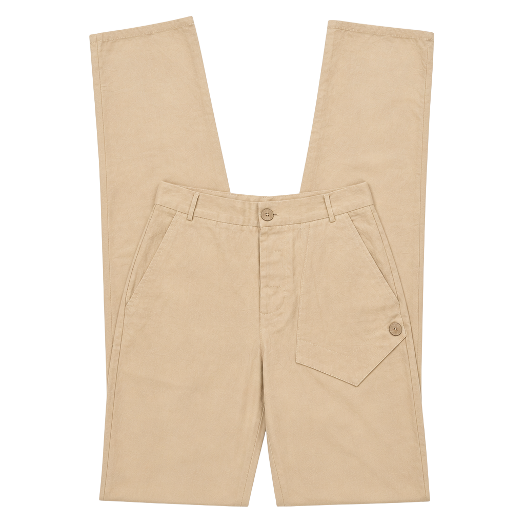 New With Tags Ouku Women's Beige Casual Wide Leg Trousers Size S 1
