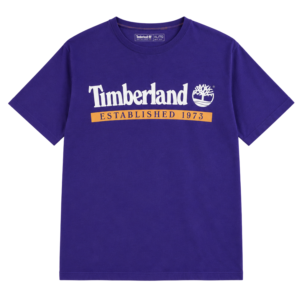 Timberland Established 1973 T-Shirt Size XL Purple Organic Cotton 1