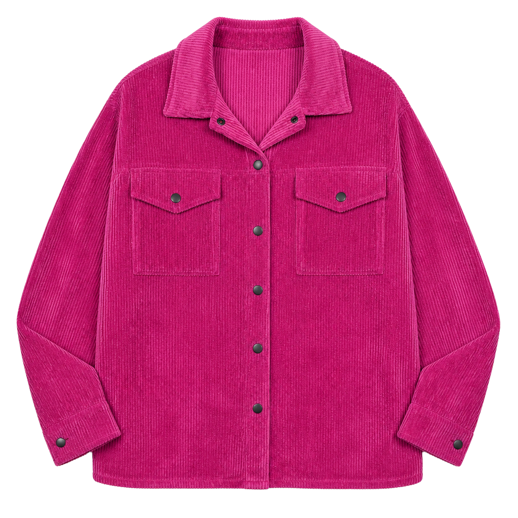 Wild Fable Hot Pink Corduroy Button-Front Shacket 1