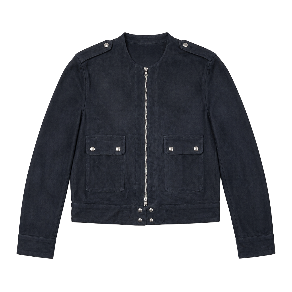 H&M Faux Suede Bomber Jacket Soft Lined Versatile Staple Piece Streetwear 1