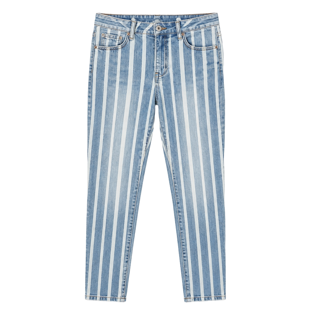 RSQ High Rise Ankle Skinny Jeans Striped Size 0/24 1
