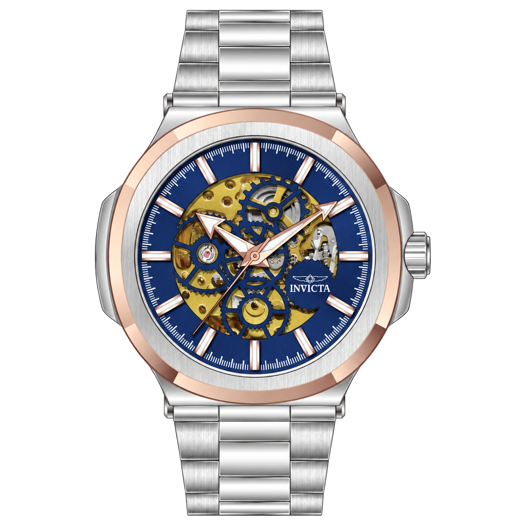 Invicta Objet D Art Automatic Watch 41 mm Blue Skeleton Dial 1