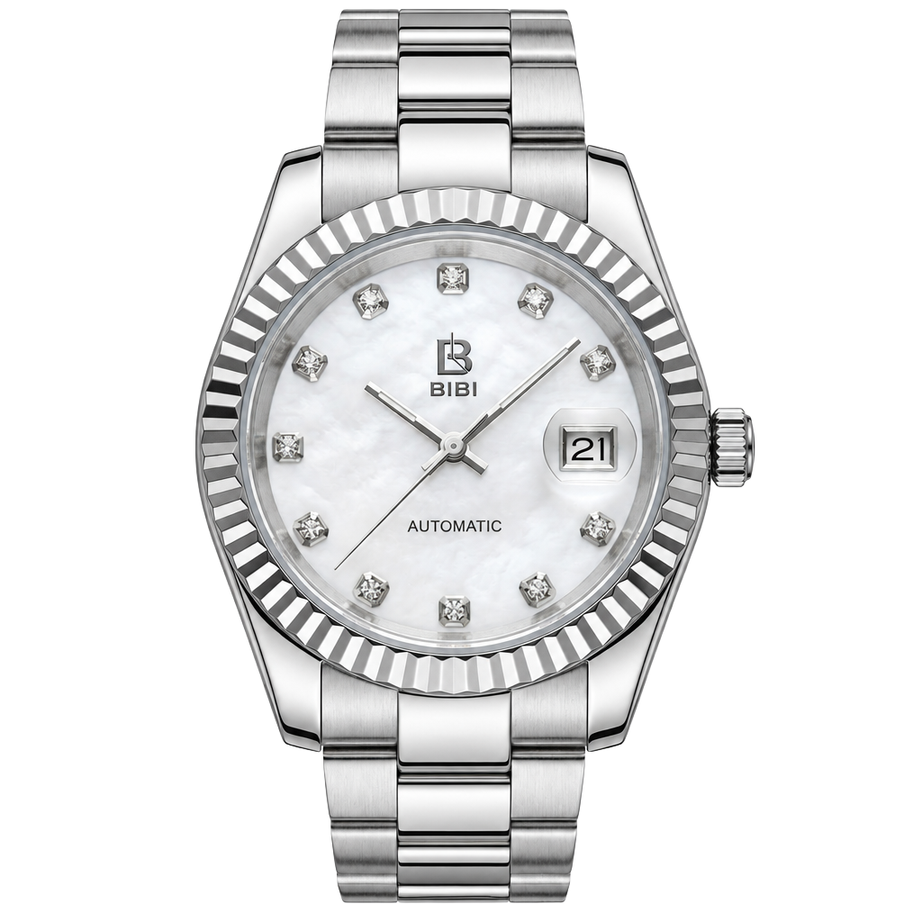 Bibi Automatic Mother Of Pearl Diamond Dial Watch 1