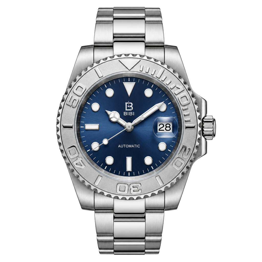 Bibi Automatic Blue Dial Stainless Steel Watch 1