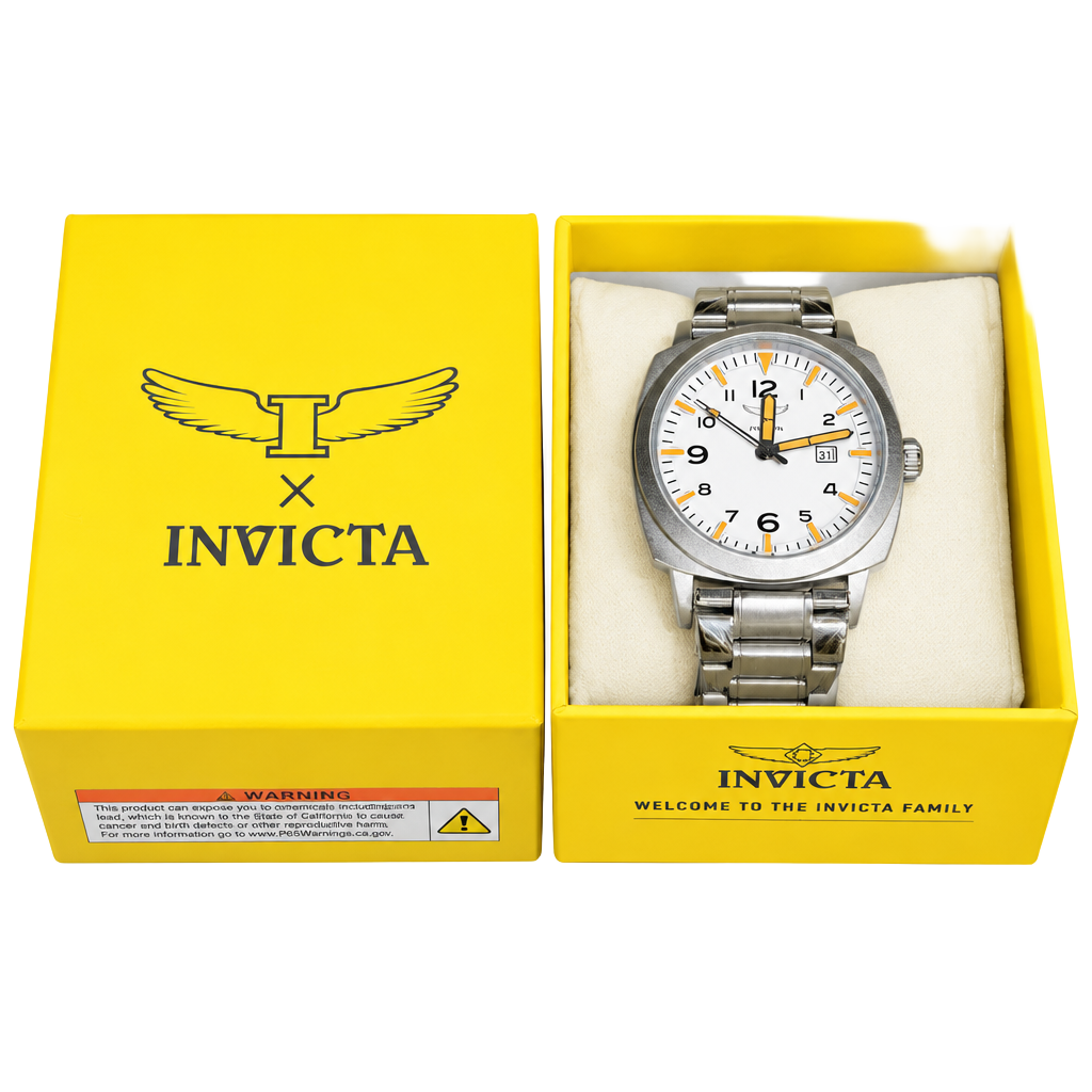 Invicta Specialty 44mm White Dial Stainless Steel Men's Watch 1