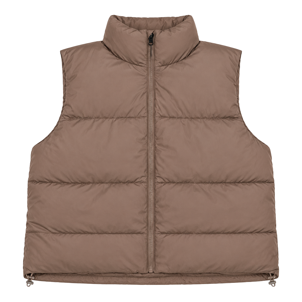 Steve Madden Puffer Vest Size XL Sand New With Tags 1
