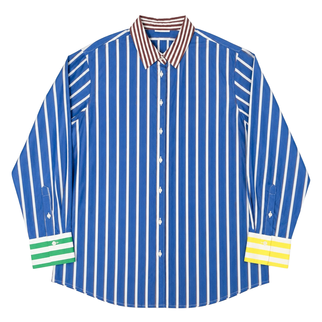 Rosie Assoulin x Target Eclectic Grandpa Striped Poplin Button Down Shirt Size M 1