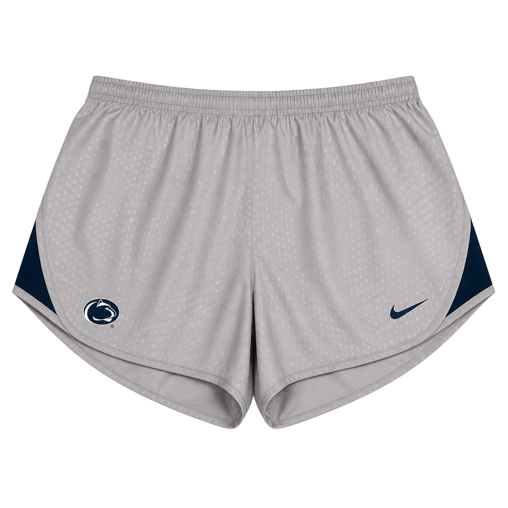 Nike Dri-FIT Penn State Nittany Lions Women’s Running Shorts Athleisure Gray Size XXL 1