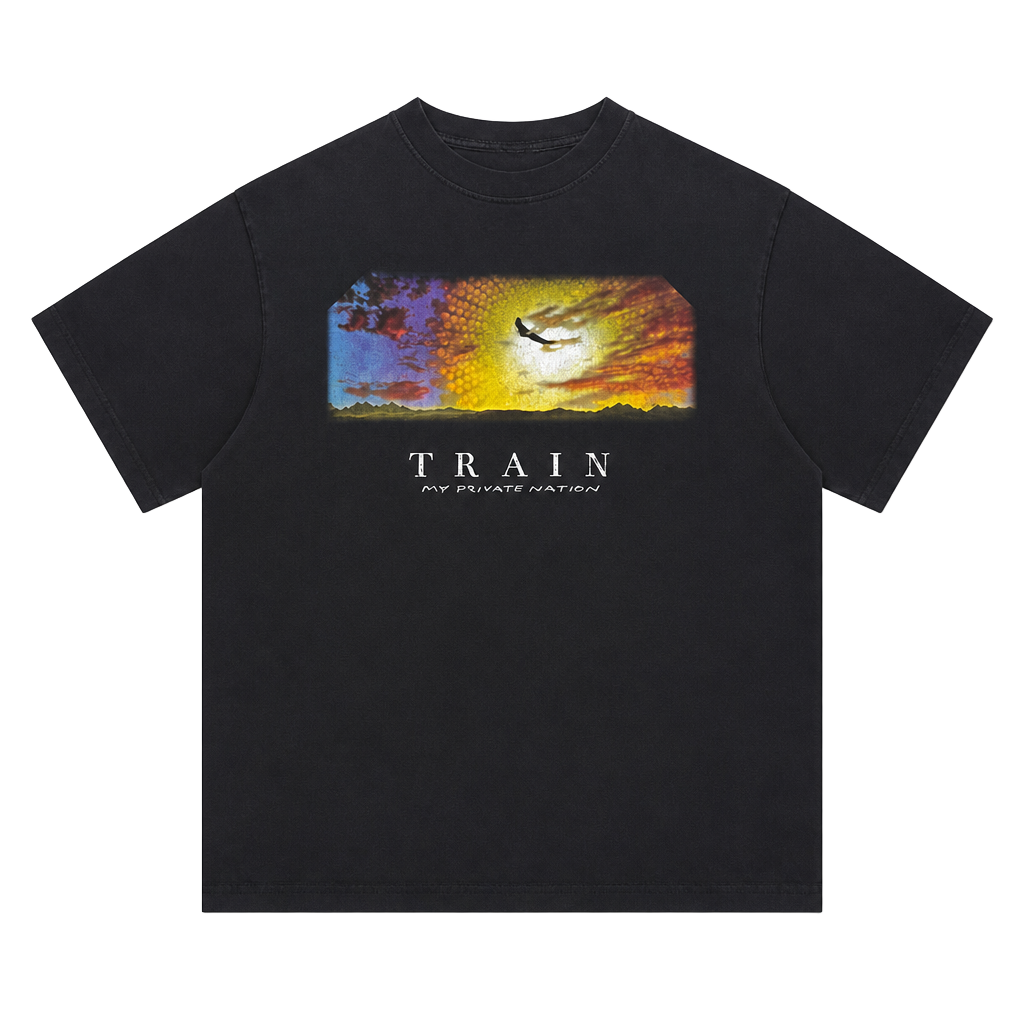๐ Vintage 2004 Train โMy Private Nationโ Tour Tee ๐
Epic throwback to Trainโs iconic My Private Nation Tour 2004! Featuring a stunning sunset graphic on the front and full tour dates on the back. ๐ถ๐ฅ A must-have for any Train fan or vint 1