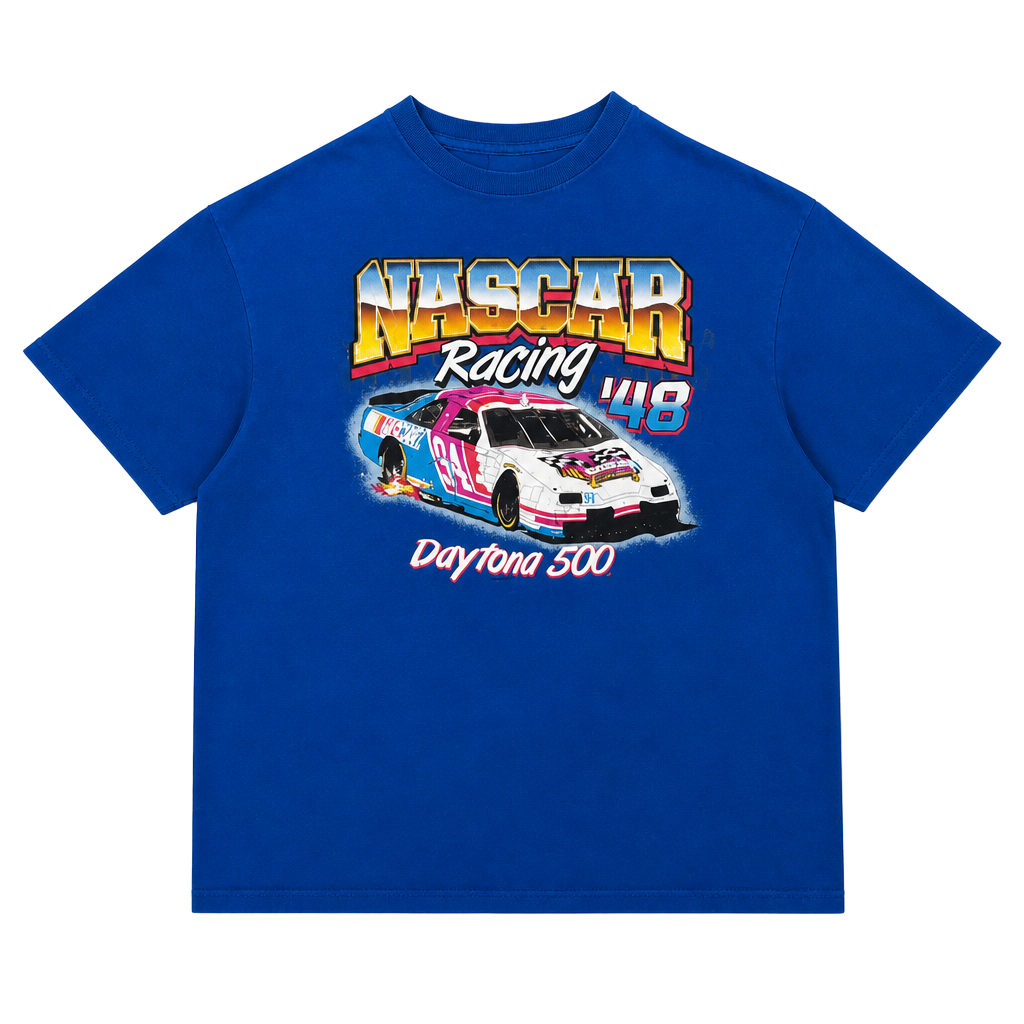 ππ₯ Vintage NASCAR Racing 48 Tee β Daytona 500 Vibes! π₯π
Get in the fast lane with this bold NASCAR Racing 48 Daytona 500 graphic tee! The perfect vintage piece for any racing fan, with an eye-catching front and back print featuring a speed 1