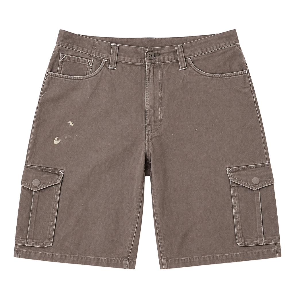 Enyce Cargo Shorts Size 36 Brown Cotton Skate Y2K Grunge 1