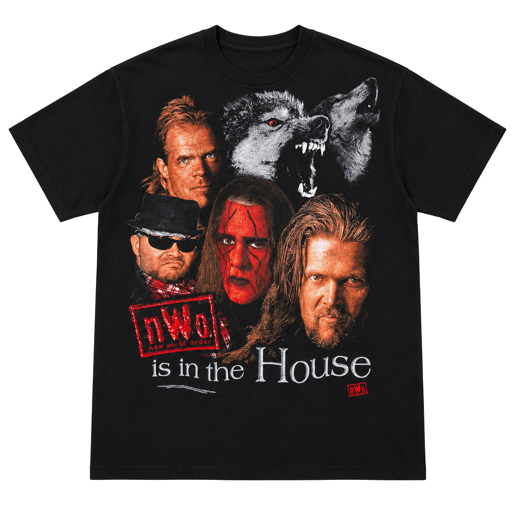 nWo is in the House Size L Wrestling Graphic T-Shirt Black 1