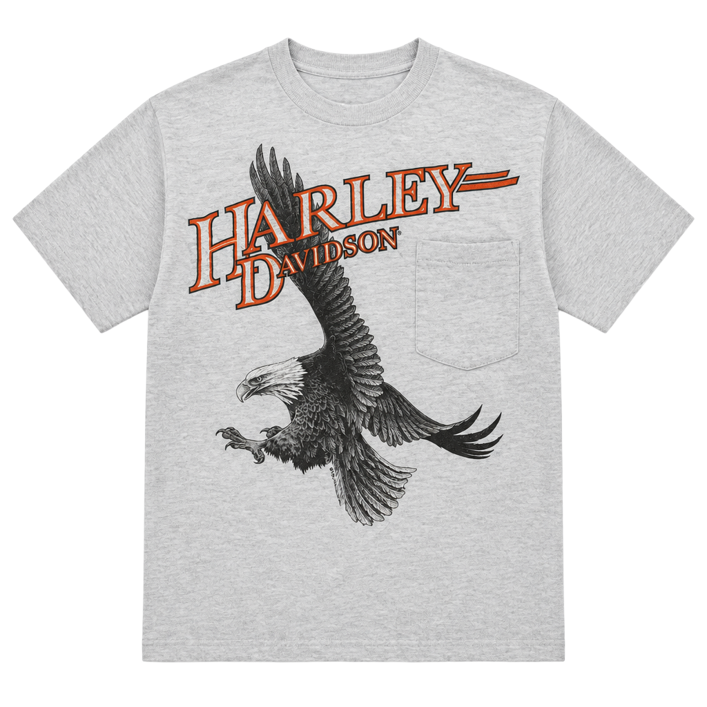 Rare Vintage Harley Davidson Eagle Tee 1