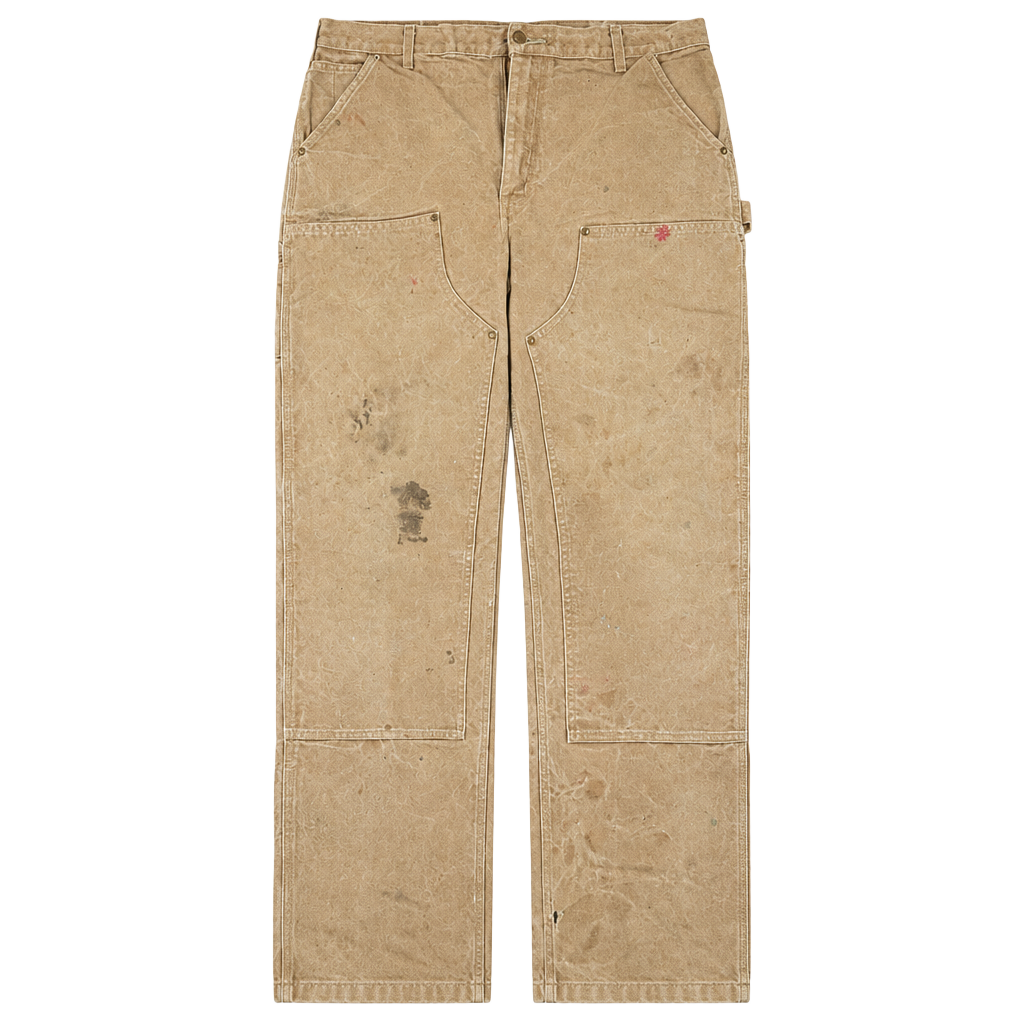 Carhartt B01 BRN Double-Knee Work Pants Size 36x36 Brown USA Made 1