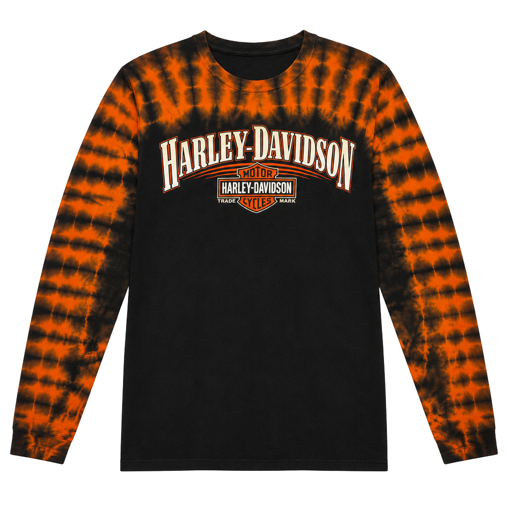 Harley-Davidson Montgomery Alabama Tie Dye Long Sleeve Shirt 1
