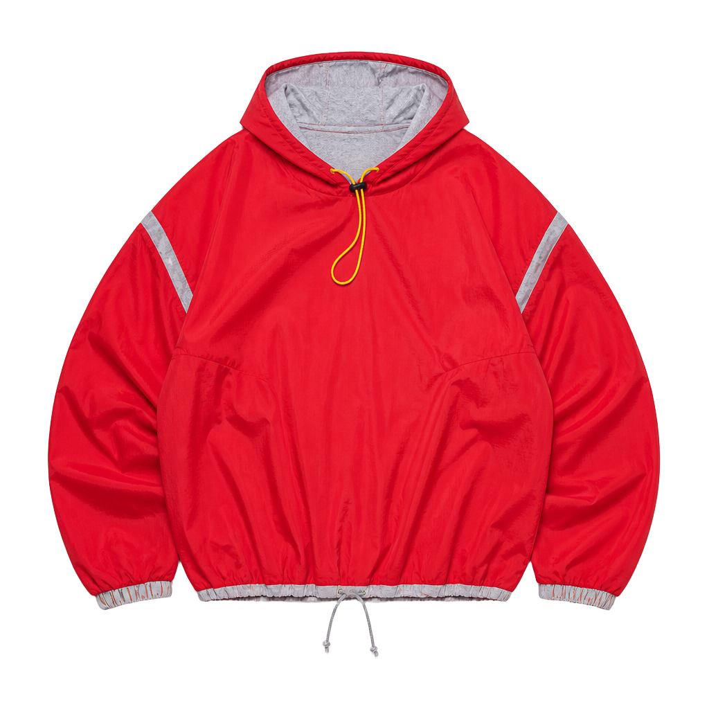 Free People Reversible Windbreaker Size M Red (MSRP $128) 1