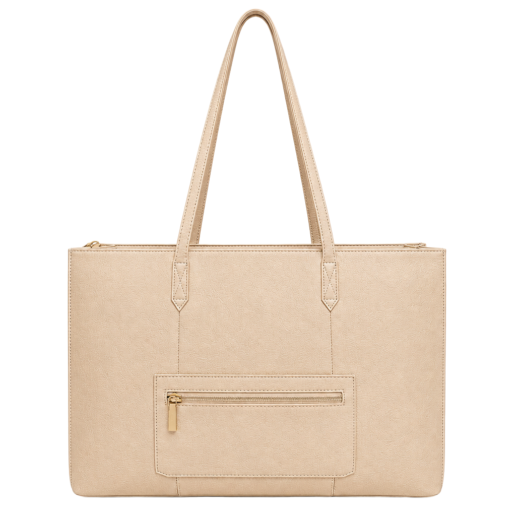 BEIS The Large Work Tote Bag Beige Laptop Travel NWOT 1