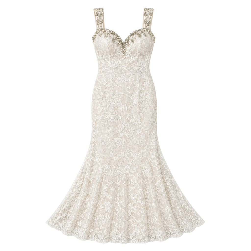 La Femme 20121 Magnificently Embellished Lace Sweetheart Sheath Gown 1