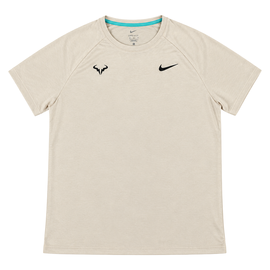 Nike Rafa Challenger Tennis T-Shirt Size XL Ice Peach Green 1
