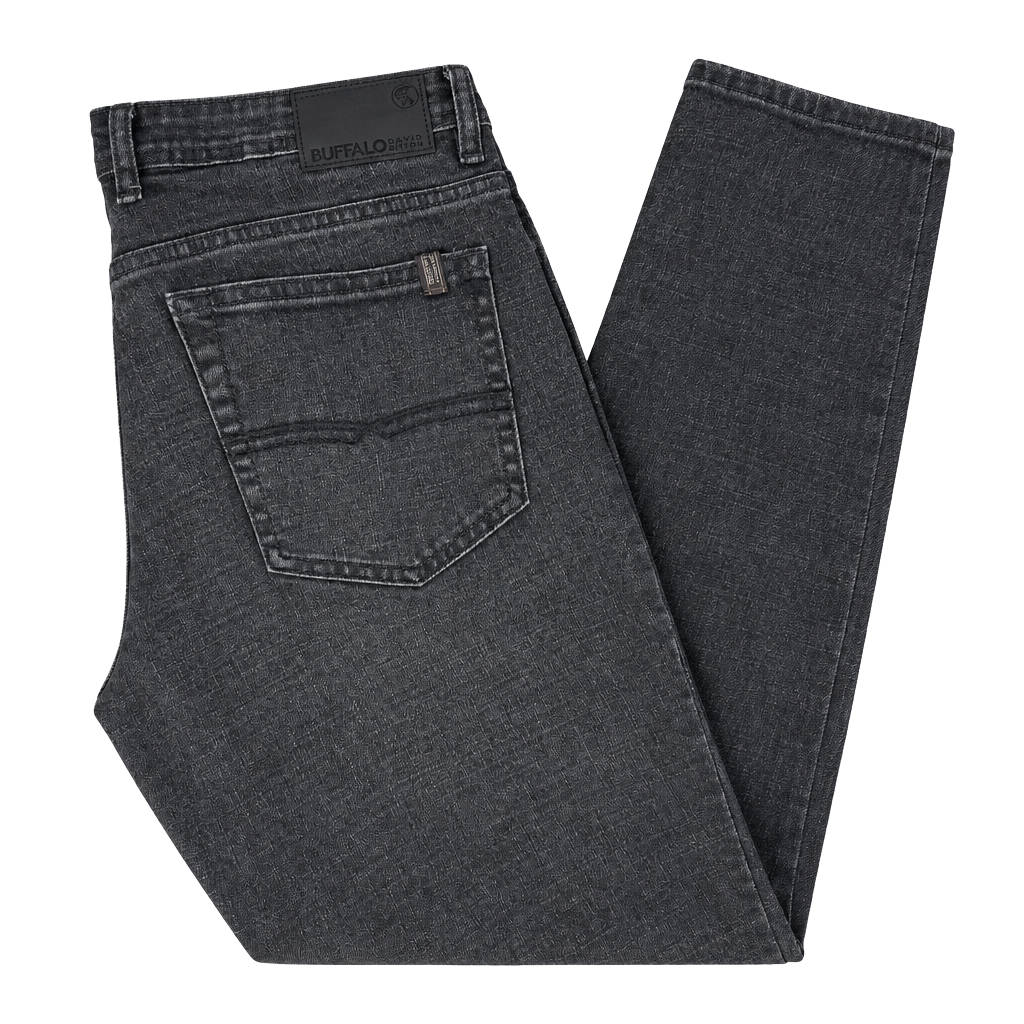 Buffalo David Bitton Jackson Straight Stretch Jeans 32x29 Black 1
