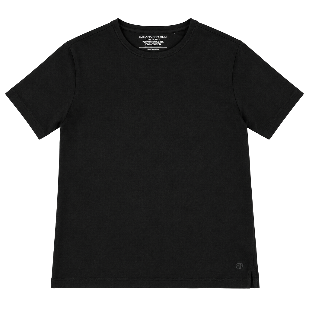 Banana Republic Luxe Touch Performance Tee Size L Black 1
