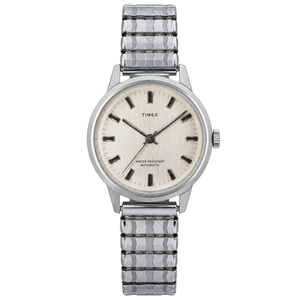 1971 Timex Viscount Automatic Watch Silver auto 1
