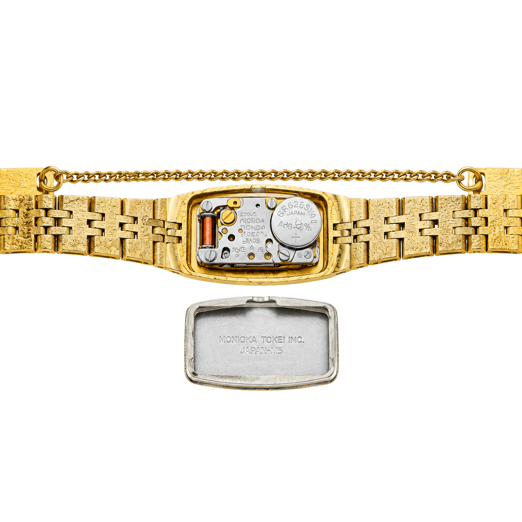 Pulsar Gold Tone Quartz Wristwatch Y434-5010 RO 1
