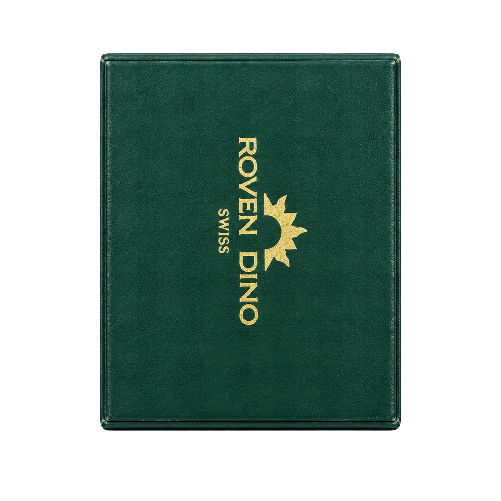 Roven Dino Swiss Two-Tone Dress Watch With Box, Papers & Full Links 1