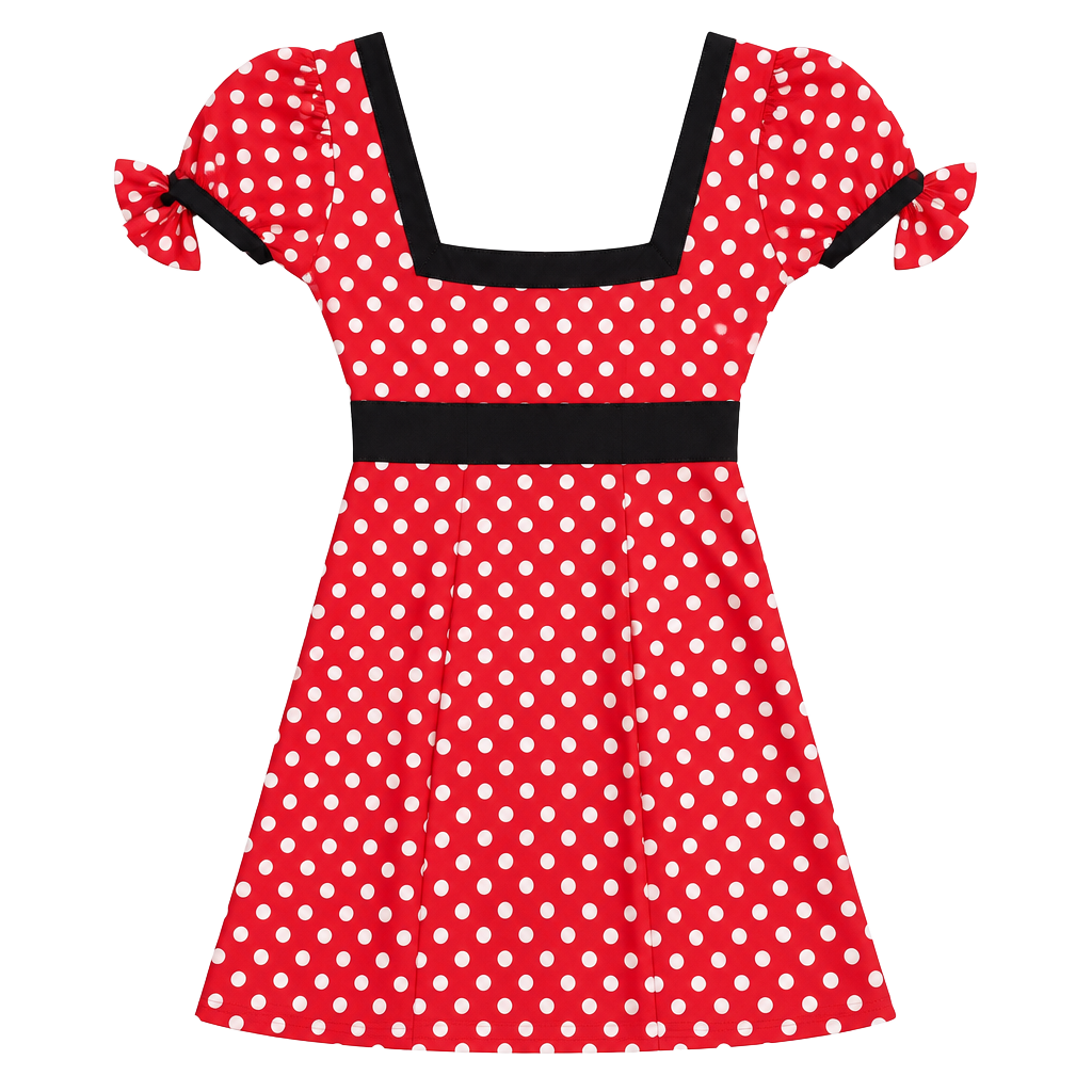 J Valentine Dress Size S/M Red White Polka Dot Costume Minnie 1