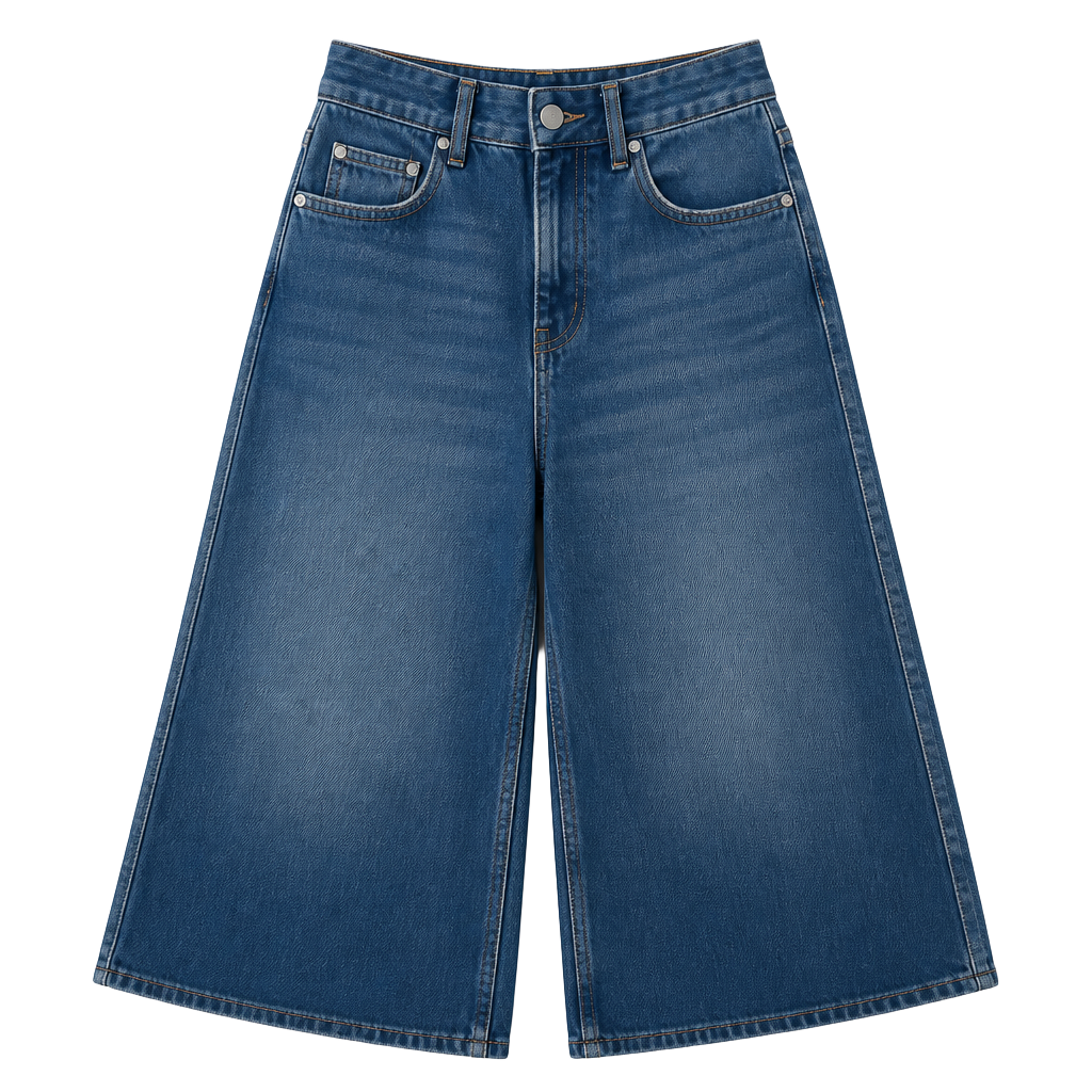 Zara High Rise Dark Wash Wide Leg Jeans 1