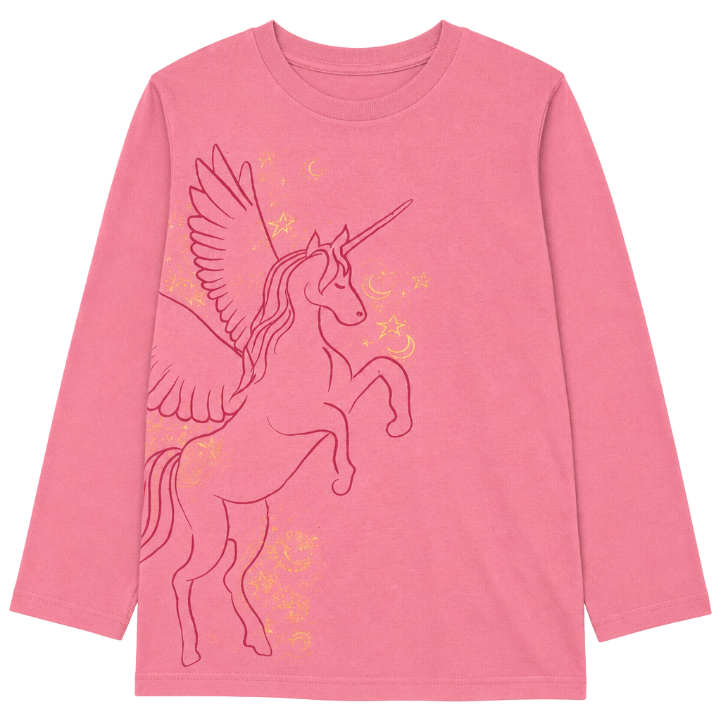 Wonder Nation Pink Pegasus Unicorn Nightgown Size XL (14-16) 1