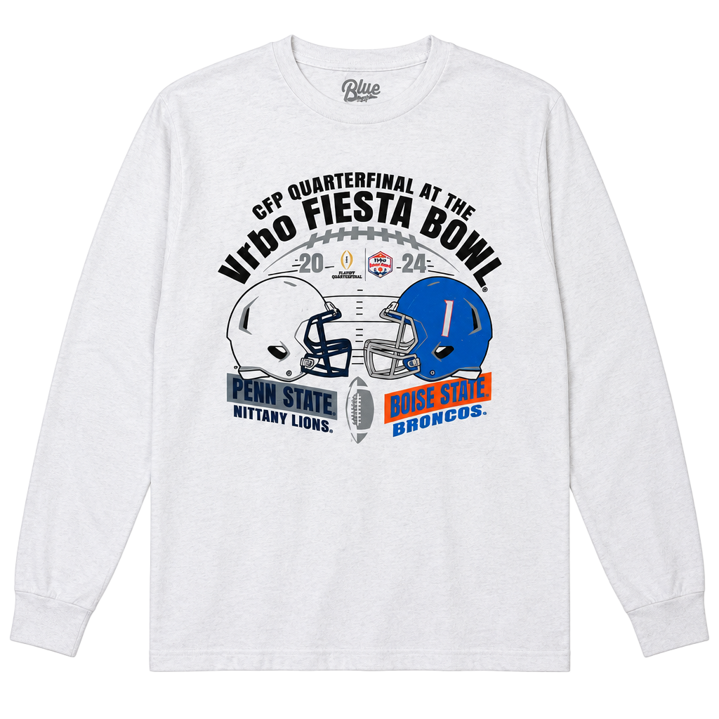 Blue 84 Fiesta Bowl Long Sleeve T-Shirt Size XXL White Penn State Boise State 1