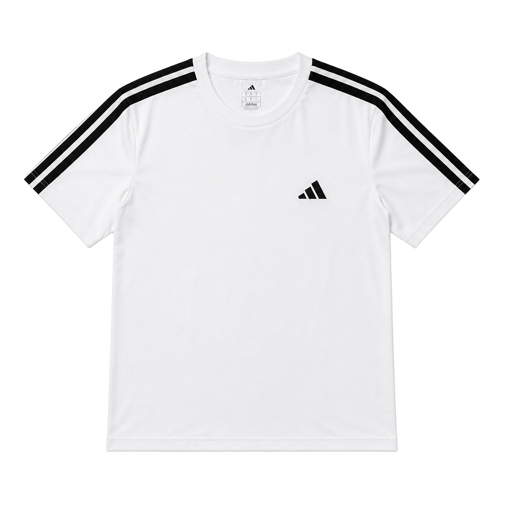 Adidas Men M 3S CO TEE 3-Stripe Short Sleeve T-Shirt White Large KG5483 1