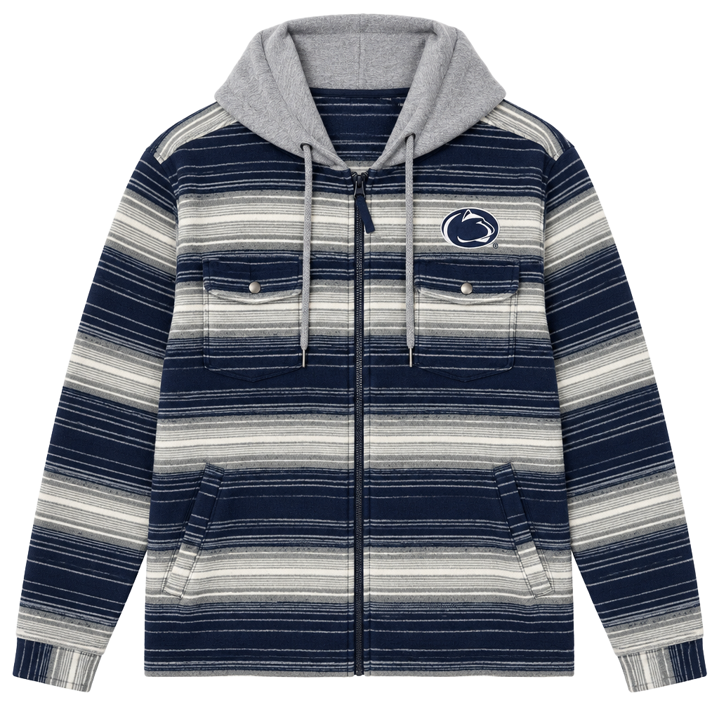 Colosseum Penn State Nittany Lions Full Zip Fleece Hoodie XL 1