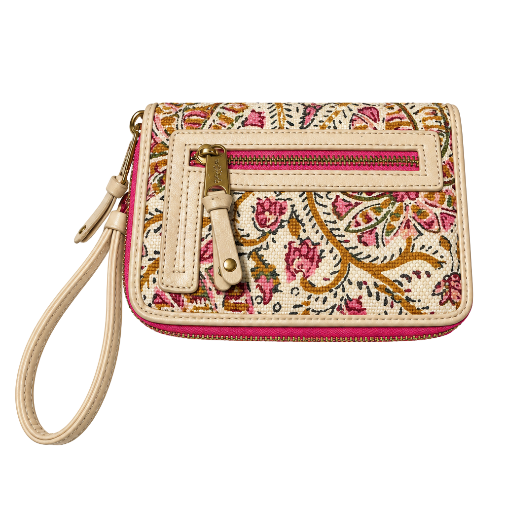 Spartina 449 Hamilton Rug Print Zip Around Wallet Wristlet 1