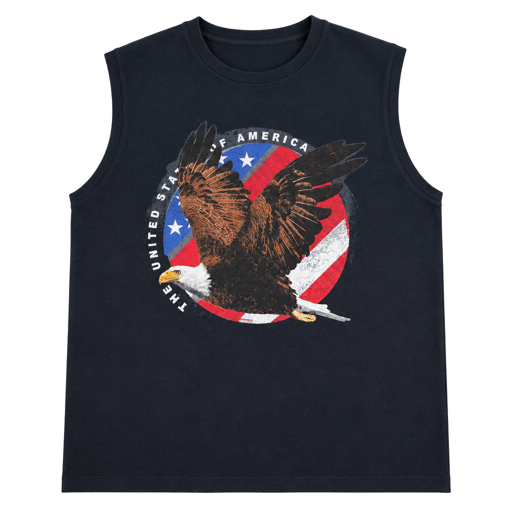 Gildan USA Eagle Tank Top Size L Black 1