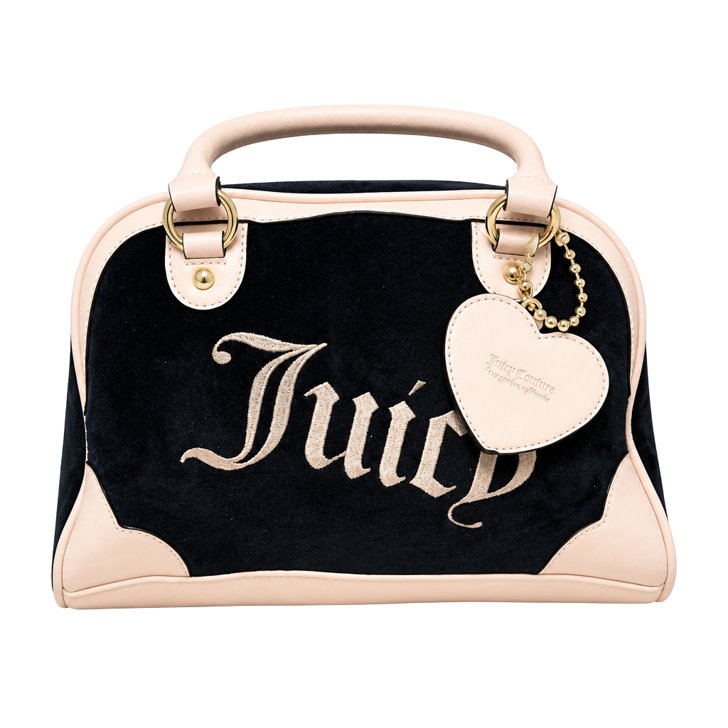 Juicy Couture Urban Heritage Bowler Bag in Liquorice Velour 1