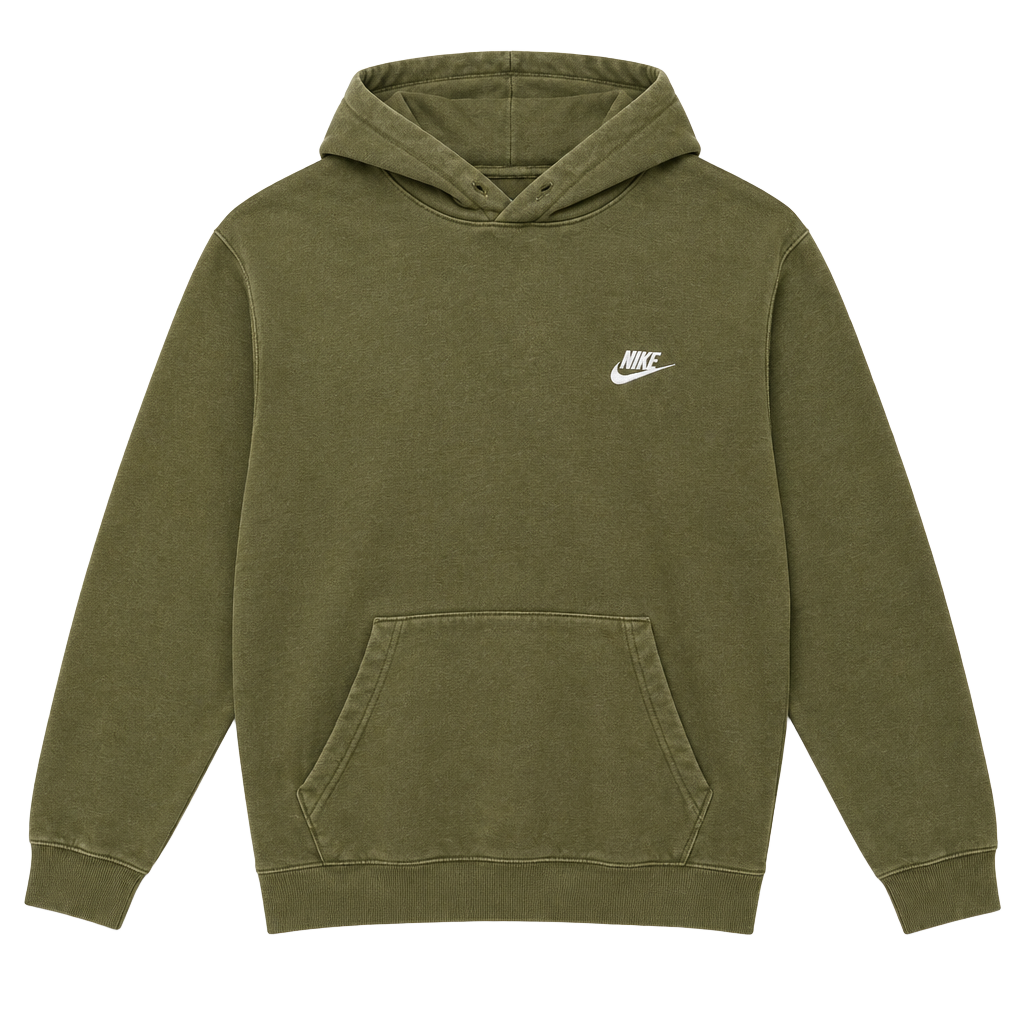 Nike Hoodie Size S Olive Green Pullover 1