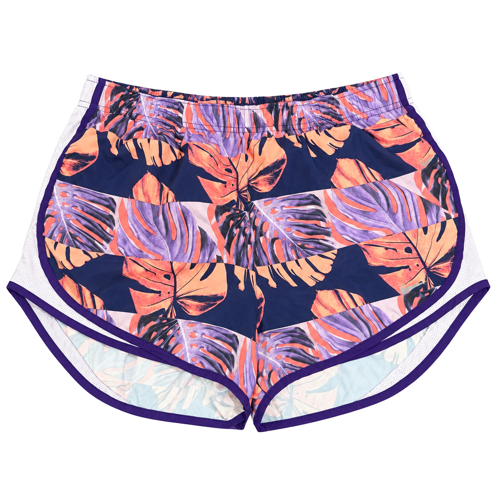 Nike Tempo Running Shorts Size XL Tropical Leaf Print Dri-Fit 1