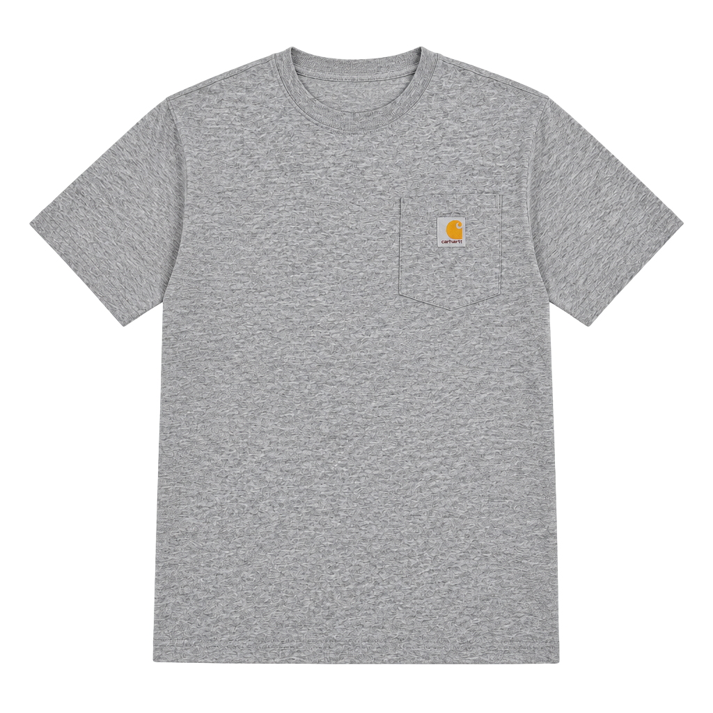 Carhartt Short Sleeve Pocket T-Shirt Size 2XL Heather Grey Relaxed Fit 1