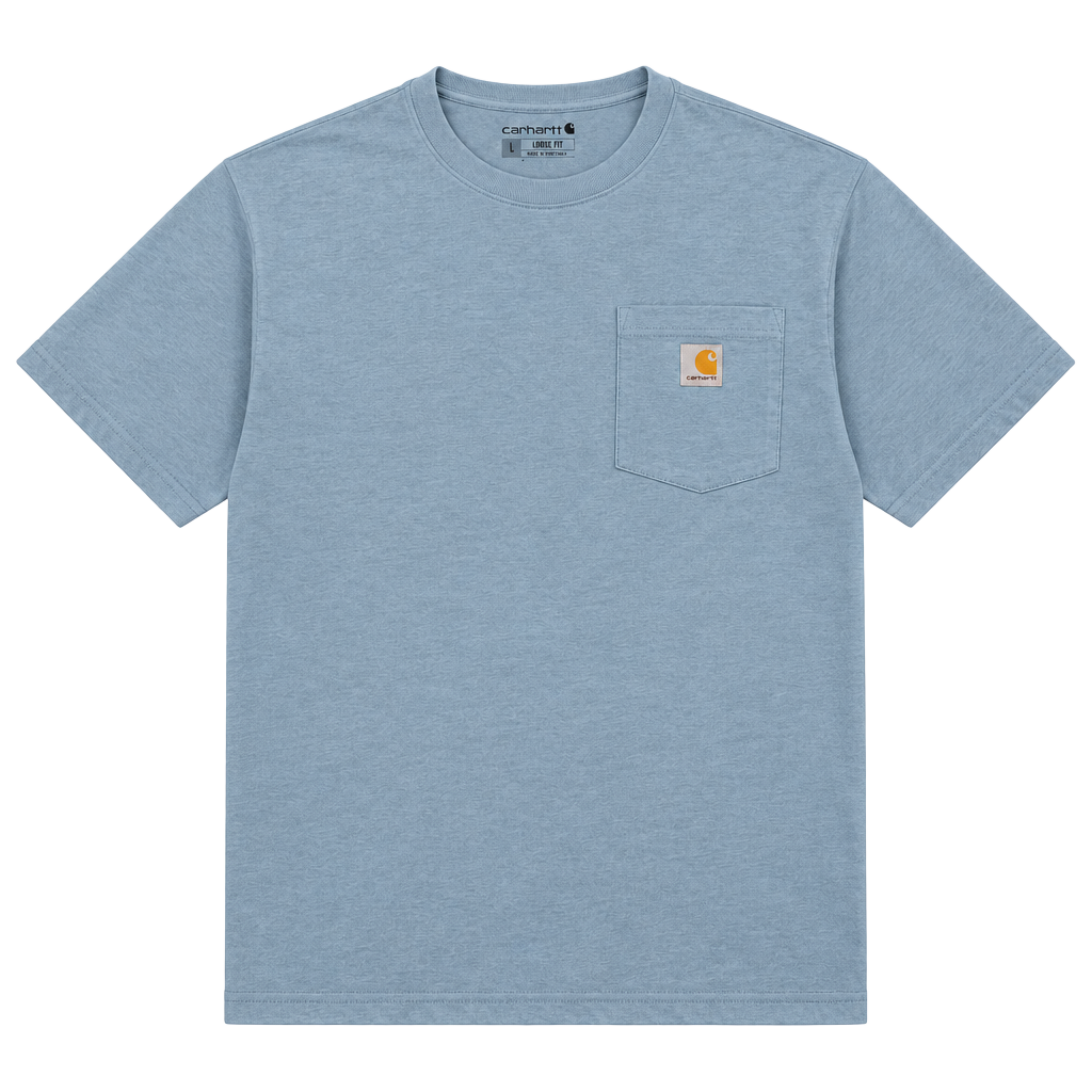 Carhartt Pocket T-Shirt Size L Blue Loose Fit 1