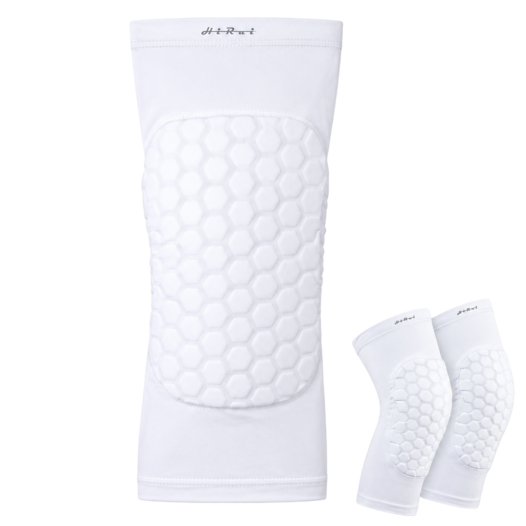 HiRui Honeycomb Knee Pads Size X-Small White Compression Sleeve 1