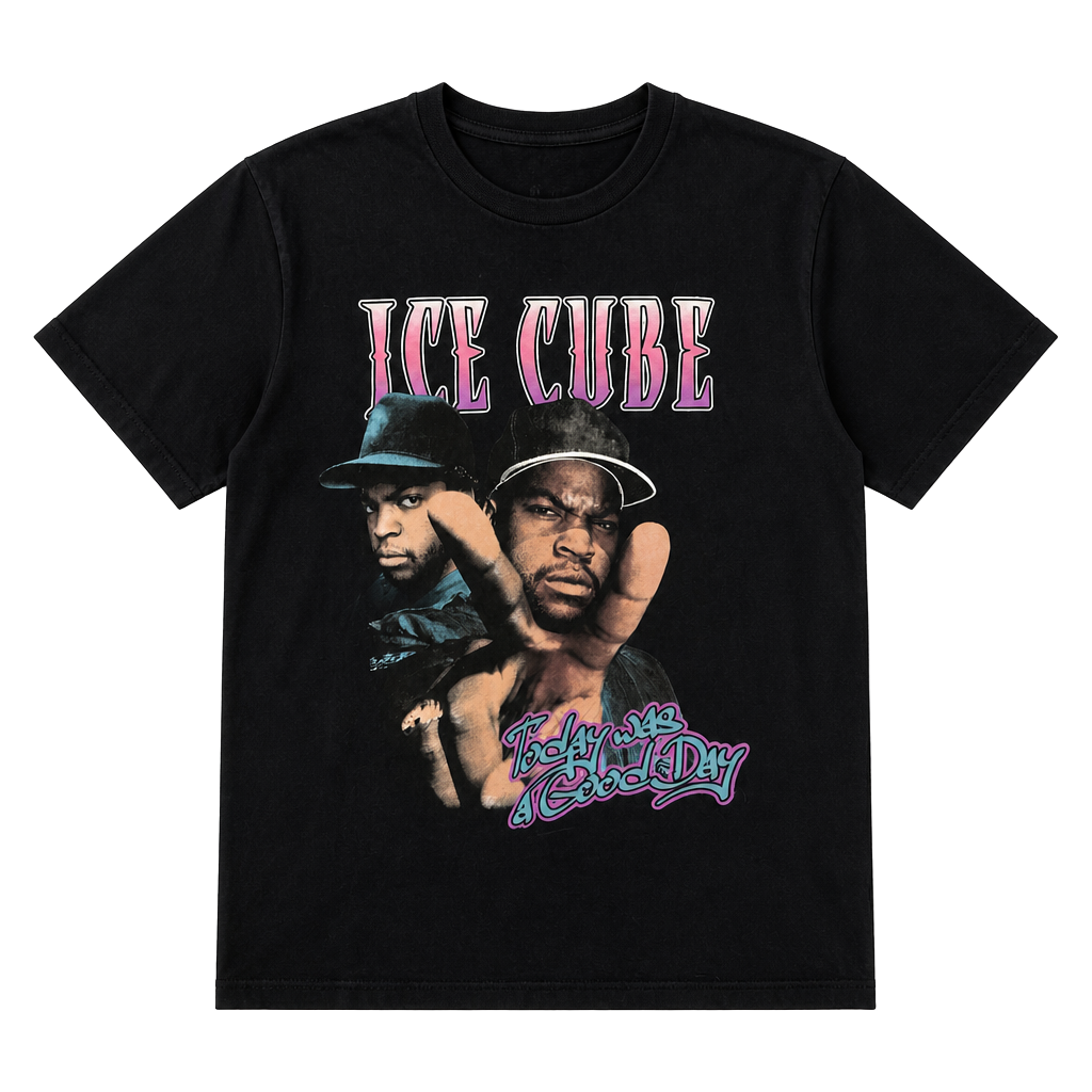 Hot Topic Ice Cube Today Was A Good Day Graphic T-Shirt S Black 1