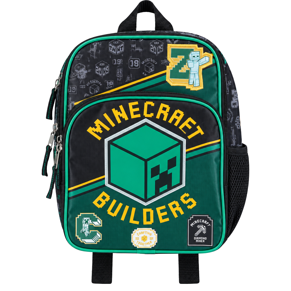 Bioworld Minecraft Builders Backpack Green Black OSFA 1