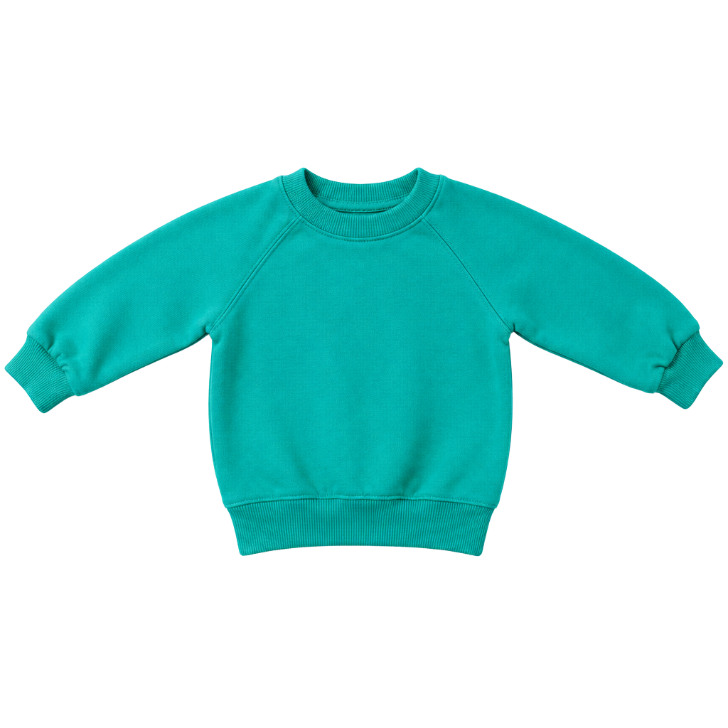 All The Babies Crewneck Sweatshirt Size 3-6M Green Organic Cotton 1