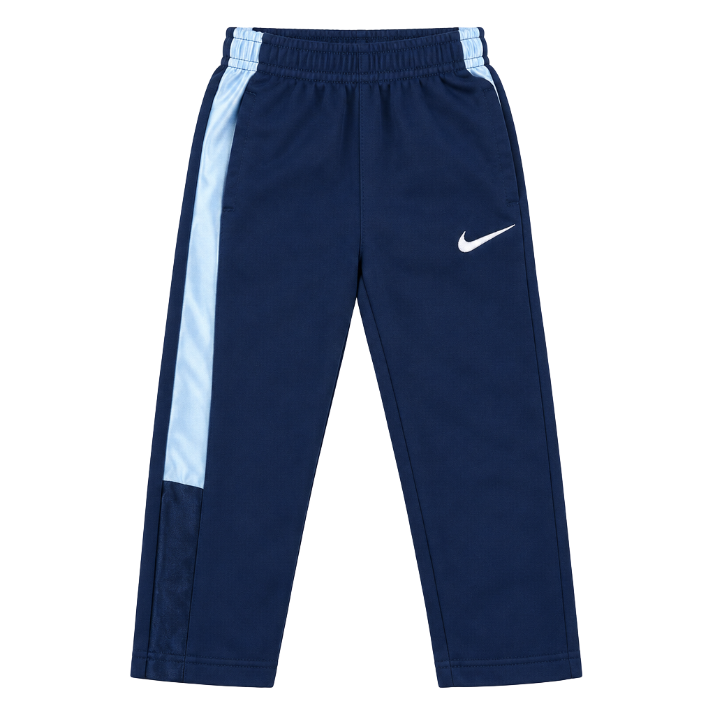 Nike Athletic Track Pants Size 2T Navy Blue White Side Stripe Toddler 1