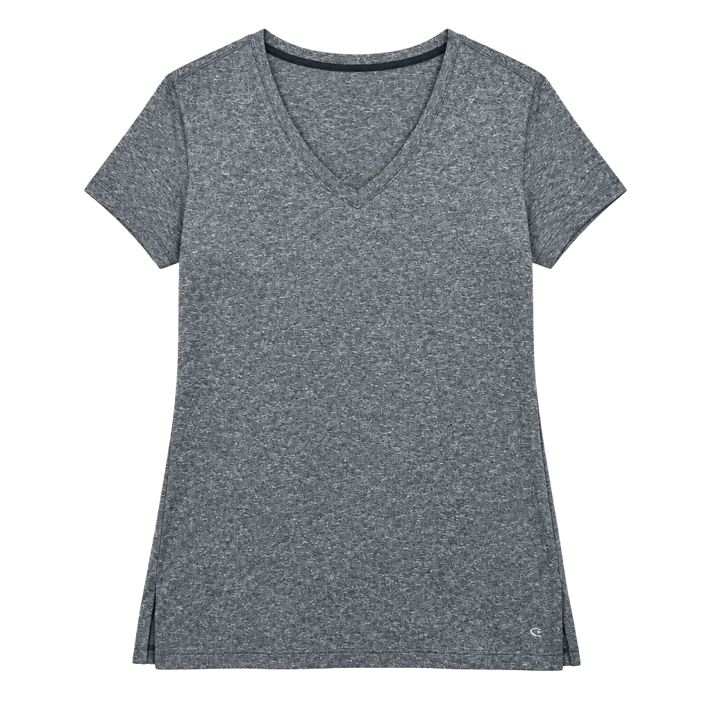 C9 Champion Duo Dry V-Neck T-Shirt Size XXL Heathered Gray Athletic 1